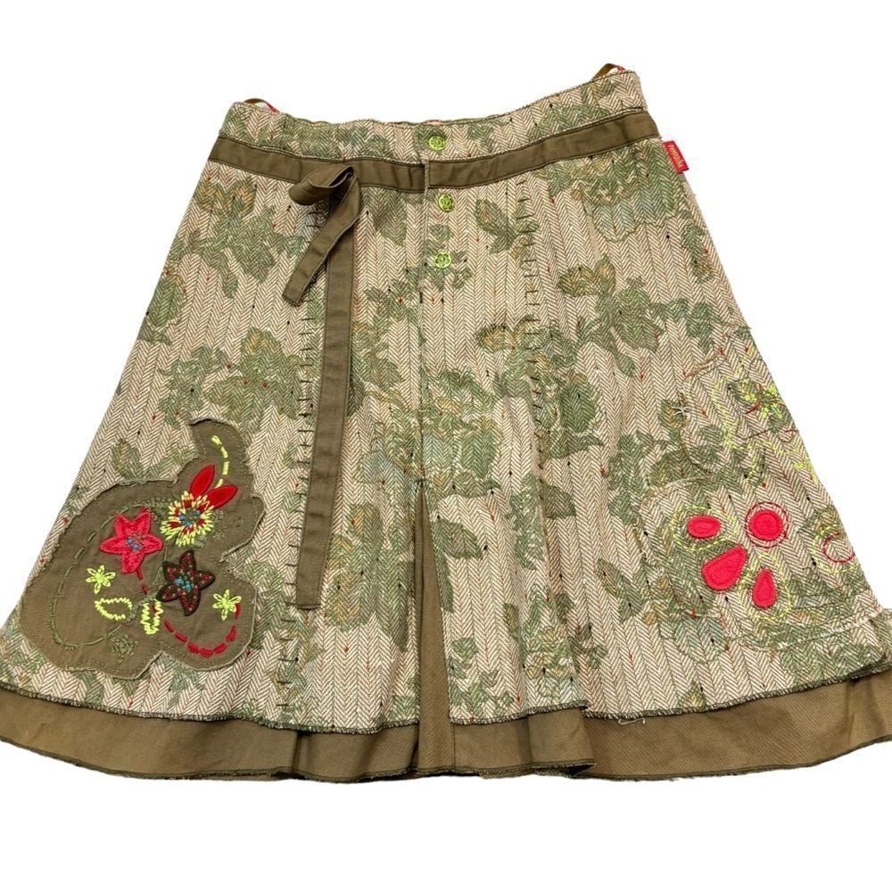 Girls Pampolina Brand Mixed Media Layered Skirt Size Large